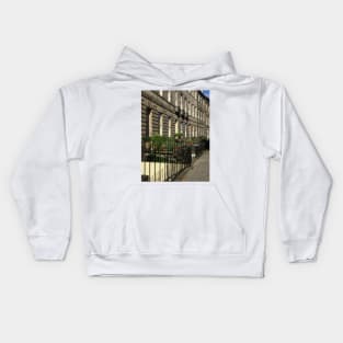 Flowers And Houses In Edinburgh Terrace Kids Hoodie